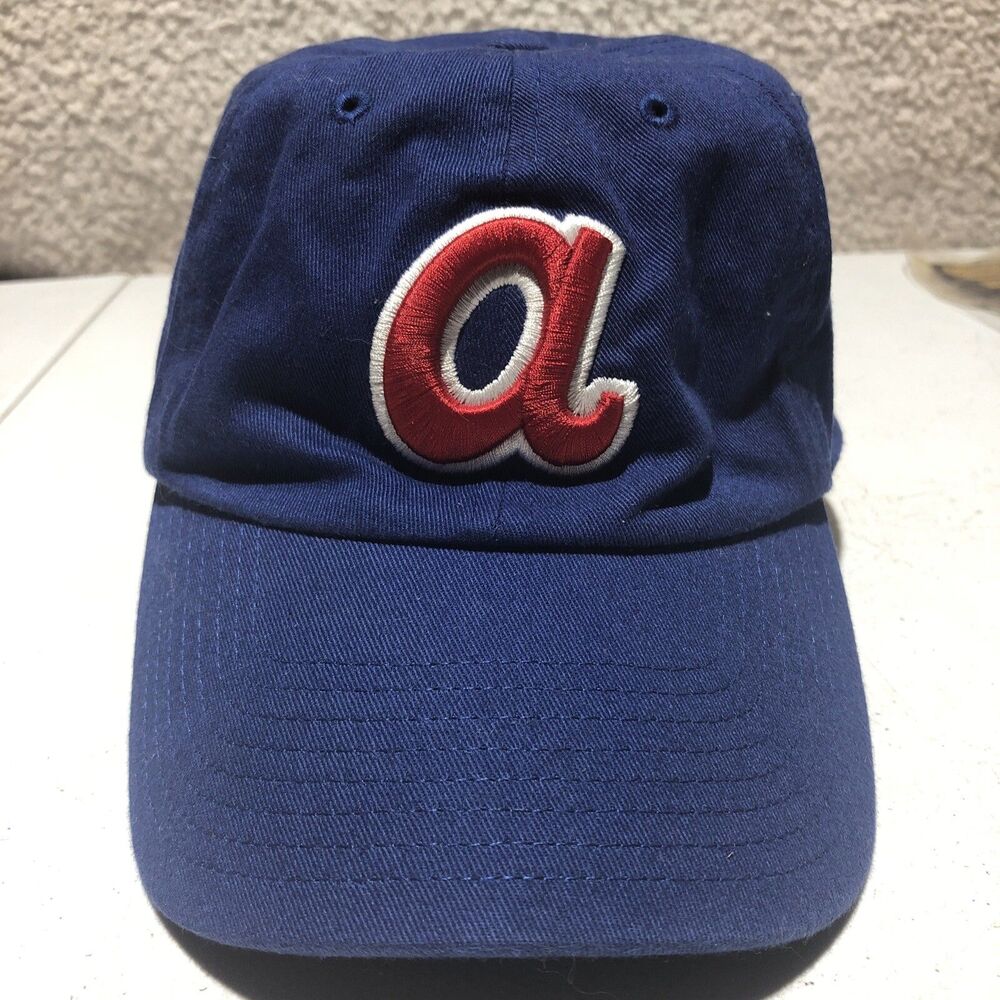 Atlanta Braves Cooperstown Collection Blue Adjustable Baseball Ball Cap Hat